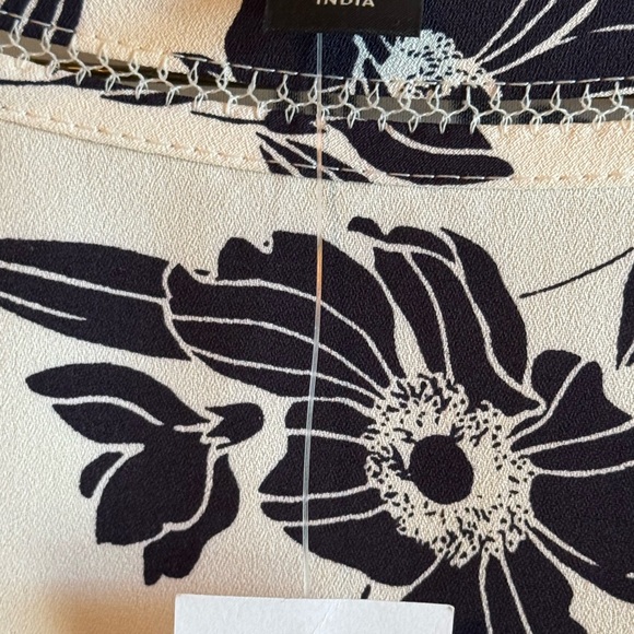 Floral Navy print - Picture 2 of 3